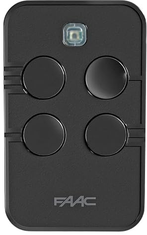 FAAC XTO4 787031 – Telecomando 4 Canali 868 MHz SLH-DS, Compatibile con Codifiche Multiple, Design Ergonomico, Originale FAAC