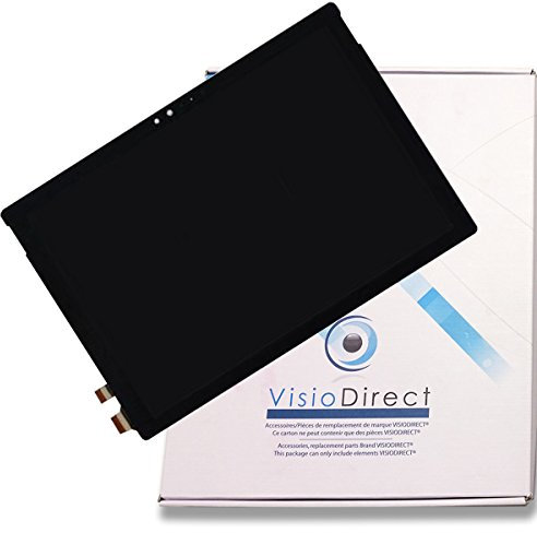 Visiodirect® Ecran Complet pour Microsoft Surface Pro 4 1724 12.3 Tablette Noire vitre Tactile + écran LCD