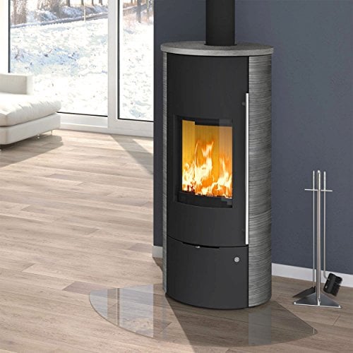 Olsberg O237587 Tolima Aqua II Compact Wasserführender Kaminofen Stahl Schwarz | Keramikverkleidung Curlo [EEK: A+]