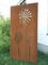 Zen Man Garten Sichtschutz aus Metall Rost Gartenzaun Gartendeko edelrost Sichtschutzwand 031654-1 150 * 75 * 2cm
