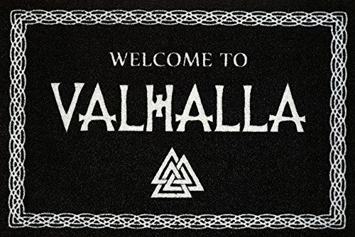 empireposter Welcome to Valhalla - Fussmatte, Größe: 60 x 40 cm, Material Polypropylen