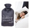 Bada Bing Wärmflasche mit Bezug Spruch Lieblingsmensch Kuschelig 2 Liter groß zum Wohlfühlen Wärmekissen Grau Weiß Geschenk 01