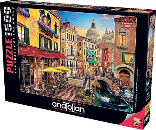 Anatolian Puzzle - Canal Cafe Venice, 1500 Piece Jigsaw Puzzle, #4553