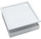 AQUABAD Duschwanne/Duschtasse | Set Basic Smooth White 90x90cm Quadrat | inkl. Styroporträger | (Gesamthöhe inkl. Träger 16 cm) zum Befliesen