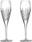 Royal Scot Crystal Highland Set of 2 Champagne Flutes (New Shape) - Black Gift Box