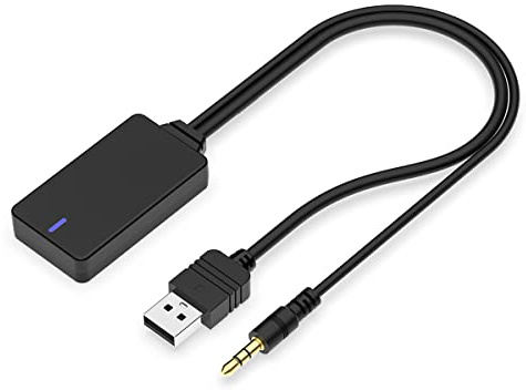 CHELINK Adaptador inalámbrico de receptor de música Bluetooth en el coche AUX Cable USB para BMW E90 E91 E92 E93, adaptador Bluetooth Cable de transmisión Media Inerface para BMW i-pod Integration