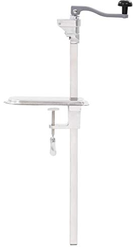 Festnight Apriscatole Manuale Argento 70 cm Alluminio e Acciaio Inossidabile,Apriscatole Professionale Manuale da banco,Apribarattoli Professionale Manuale da Banco 20 x 12 x 70 cm