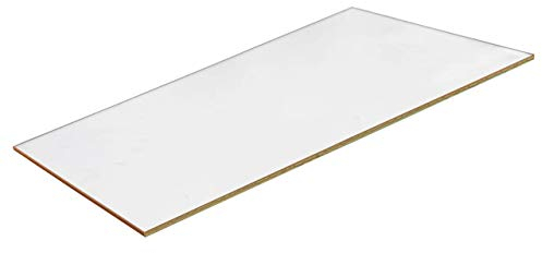 Elisando Kaminglas 30.0 x 18.0 cm Hitzebeständige Kaminscheibe 800°C Glaskeramik Feuerfestes Glas Kaminofen-Scheibe