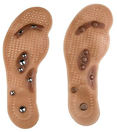 Akupressur Einlegesohlen - Relaxed Feet - Massage Magnetische Einlegesohle Abnehmen - Orthopädische Sohlen Insoles Gegen Fußschmerzen Rückenschmerzen | Schuheinlagen Mit Wohlfühl-Effekt(Size:L 41-45)