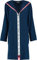 Cawö Damen-Kurzmantel mit Kapuze und Reißverschluss 3101 Farbe Navy Größe XS Morgenmantel Schrift