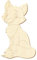 Holz Fuchs V2 - Deko Basteln 5-50cm, Pack mit:10 Stück, Höhe:5cm hoch