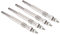 Heizungsstecker 7700100558 Autoglühkerzen Glühkerze Diesel Heizungsglühkerzen passend für Auto Clio Kangoo Trafic Silber Metall