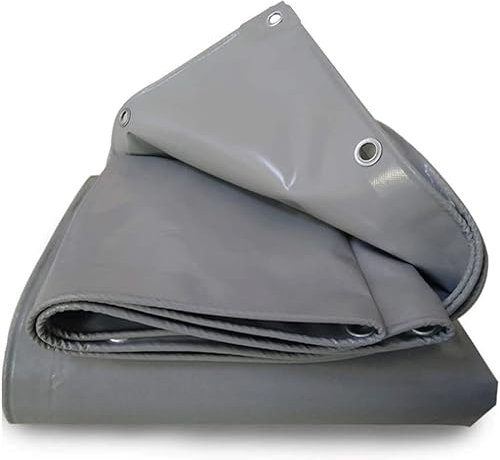 TELONI MASSARO TELO/TELONE PVC 650 gr/mq occhiellato rinforzato varie dimensioni e colori (2.5 X 4 ( 10 mq), GRIGIO)