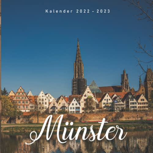 Münster Kalender: Wandkalender 2022 2023 - 8.5x8.5 inches - Geschenke für Familie und Freunde