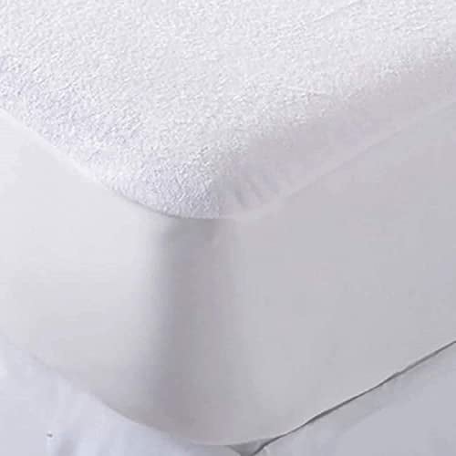 Sasma Home - Waterproof Crib Mattress Protector - Cotton Rich - Hypoallergenic, Anti Dust, Anti Mite Suitable for Next2Me Mattress White