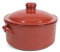 Olla cazuela cacerola arcilla terracota con tapa 25 cm artesanal