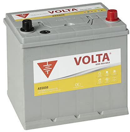 Bateria de Coche Gold Marca Asiática 65Ah 600A Start-Stop Básico EFB - Borne +Dcha - Medidas Largo 230 x Ancho 173 x Alto 225 mm con 2 años de Garantía - Fabricación Europea.