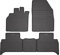 Fußmatten Automatten kompatibel mit Renault Scenic 2009-2016 OMAC Antirutsch Gummimatten 3D Schwarz