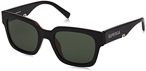 STING Unisex SST459 Sunglasses, SHINY BLACK, 52