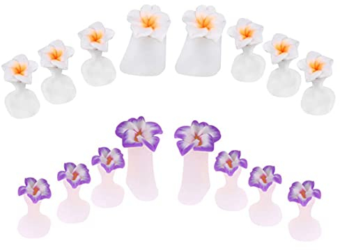 CONGGUAN 16 Pack Silicone Toe Separators Floral Design Reusable Non-Slip Toe Stretchers for Pedicure Toe Spacers & Nail Art Tools for Home Salon/Gel Polish DIY (Women Girls)