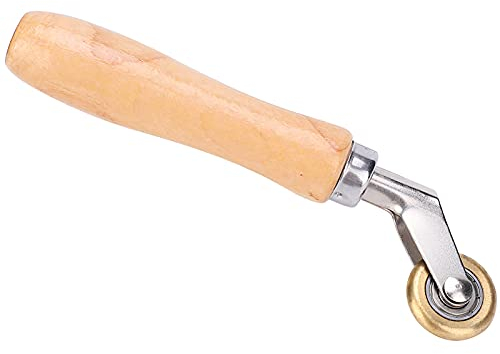 Anpressrolle,Andrückrolle Messing, Schweißendes Handrollen wasserdichtes Membran Material Ecknaht Messing Pressrad Messing Penny Roller Vinylboden Detailroller