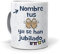 mundohuevo Taza Personalizada con Texto: Tus Huevos ya se han Jubilado Pon tu Nombre. Regalo Original jubilzación. Taza Desayuno. Haz, Regala Alegría.