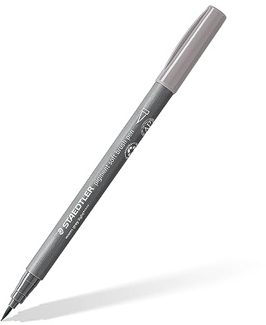 STAEDTLER Pigment Soft Brush Pen 372 – Warmgrau Hell, einzeln