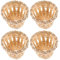 SOLUSTRE 4 Pièces Abat-Jour En Rotin - Petit Boho Tissage Bambou Plafonnier Couverture Pour Suspension