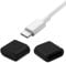 Jiozermi 20 Pcs Silicone USB C Anti Dust Caps - Black Type C Male Port Charging Port Cover Protector Cap for Any Type C Charging Male Port
