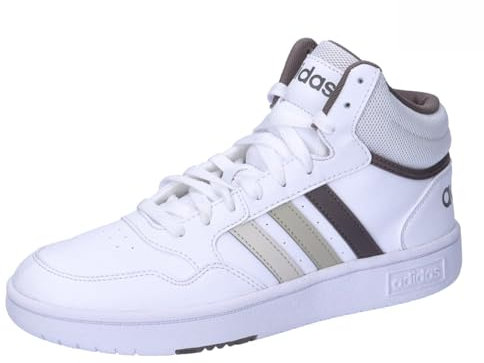 adidas Unisex Kinder Hoops Mid Shoes, Cloud White/Orbit Grey/Putty Grey, 31 EU