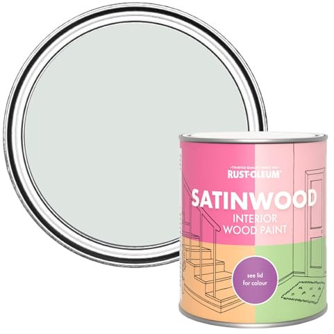 Rust-Oleum Grey Satinwood Interior Wood Paint - Library Grey 750ml