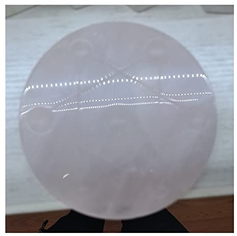 BIANMTSW Décoration de la Maison Sept étoiles Tableau Base en Verre Cristal Rose Pur + décoration de Base de Plaque 90-100mm Pierres Collections de la Maison