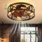 Retro Deckenventilator Mit Beleuchtung Und Fernbedienung Reversibler Lüfter Leise Deckenleuchte Mit Ventilator Industrial Schlafzimmer Lampe Vintage Deckenlampe Für Wohnzimmer Esszimmer Küche
