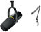 Shure MV7+ Microphone pour Podcast-Audio amélioré, Bandeau Tactile LED, Sorties USB & RØDE PSA1 Bras de Studio Professionnel