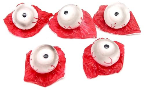 Halloween Deko Blutige Requisiten 5 Stück Blutiger Augapfel Künstliche Organe Halloween Blutige Requisiten Gebrochene Körperteile Dekoration Halloween Horror Blutig Getrennten Halloween Requisiten