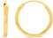 ARS-ARGENTI Creolen Ohrringe Damen Mädchen Sterling Silber 925 Gold 18K - hypoallergen (Ideal für den Alltag! IVY Sterling Silber 18K vergoldet 20x2mm)