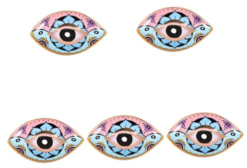 Bandeja de almacenamiento de 5 piezas for joyas, bandeja for anillos, bandeja for sujetar joyas, bandeja de escritorio for joyas, plato decorativo for joyas, bandeja decorativa de cerámica for almacen