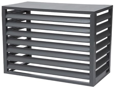 Copertura per recinzione in alluminio resistente per condizionatori d'aria per unità di condensazione, griglie protettive per pompa di calore, copertura in metallo resistente ed elegante per unità CA