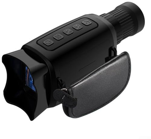 ZiStarlilife Telescopio monoculare per adulti visione notturna 1920 x 1080p zoom digitale 16x, display TFT HD da 2 pollici, 3 W, 850 Nm, regolazione a infrarossi a 7 velocità, resistente alle