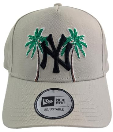 New Era MLB Palm Tree E-Frame Cap New York Yankees Stone, beige, One Size