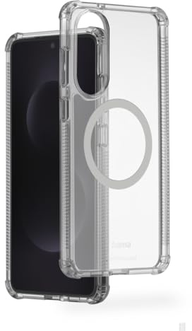 Hama Magnetische Handyhülle Extreme Protect für Samsung Galaxy S25 Edge (Bumper D3O-lizenziert, Qi2 kompatibel, m. Magnet, durchsichtige Hülle mit Anti Gelbstich, Case f. induktives Laden) transparent