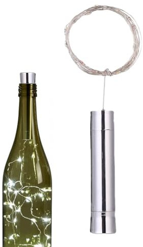 Wine Bottle Lights with Cork | Bottle Lamp | 2m LED Copper Wire Fairy Lights for, Birthday, Wedding, Christmas Table Decoration