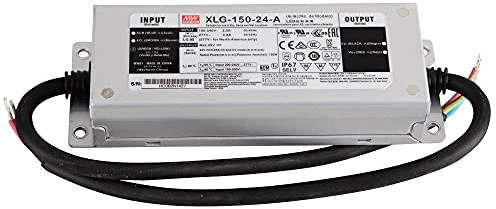 MW MEAN WELL XLG-150-24-A -Netzteil Trafo, 150 W, 24 V DC, 6250 mA Transformator für Beleuchtung