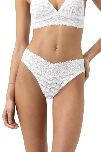 Mey Damen String mit Spitze Serie Savage Lace | Moderner Spitzen-String, Elastische, vollflächige Spitze, Leo-Optik, Easy Sizing, Angenehm weiches Garn, Gr. XS-XL