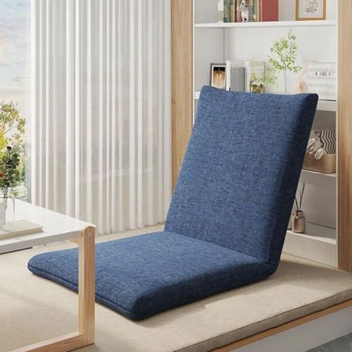 Stoolzfaid Tatami-Stuhl,Klappbarer Tatami-Stuhl mit Rückenlehne,Meditations-bodenstuhl Tragbarer,Bambus-Bodenstuhl für Wohnzimmer,mit 5 einstellbare Stufen,für Schlafzimmer,Erkerfenster,Gaming