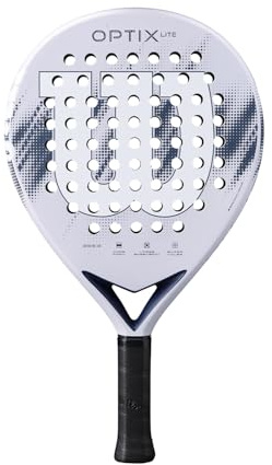 Wilson Optix V2 Lite Padel-Schläger, Anfängerfreundlicher Schläger, Mit Leichter Glasfaseroberfläche, Perfekt für Training oder Freundschaftsspiele