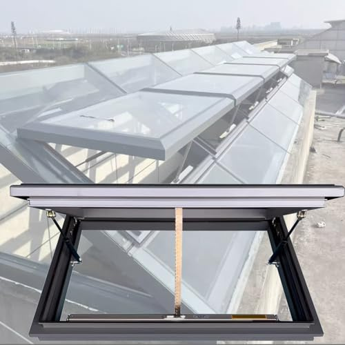 Elektrisches Dachfenster mit Fernbedienung und Regensensor – Aluminium-Dachfenster für Dachböden und Keller