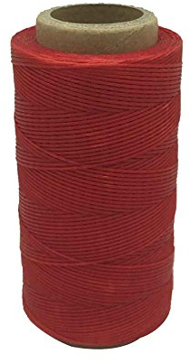Yulakes - Filo cerato per cucire pelle, riparare scarpe e molto altro, lunghezza: 260 metri, larghezza: 1 mm Red