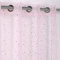 Luftiger Ösenschal Princesse mit Glitzer Sternen, Gardine mit Ösen 140x260 cm Farbe wählbar, Rose
