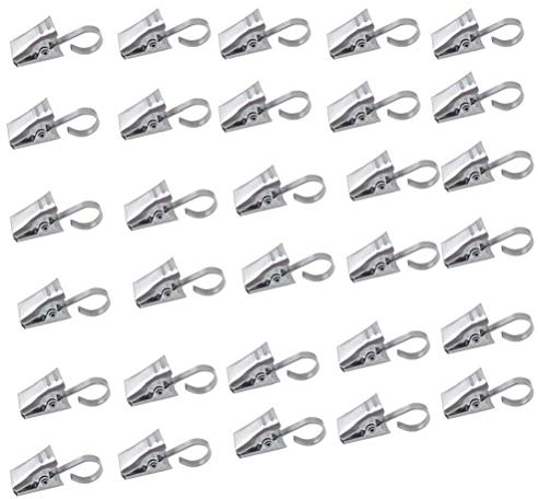 S.D.Maket ZR6O Curtain clip, Acrylic, 50pcs